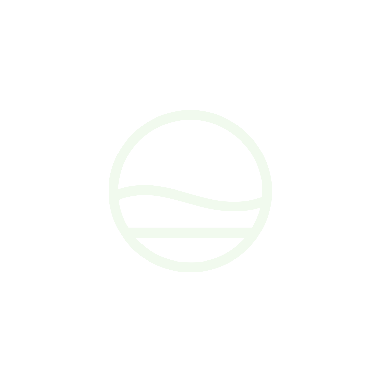 Sphere Curved Bands Logo #F1FAEE