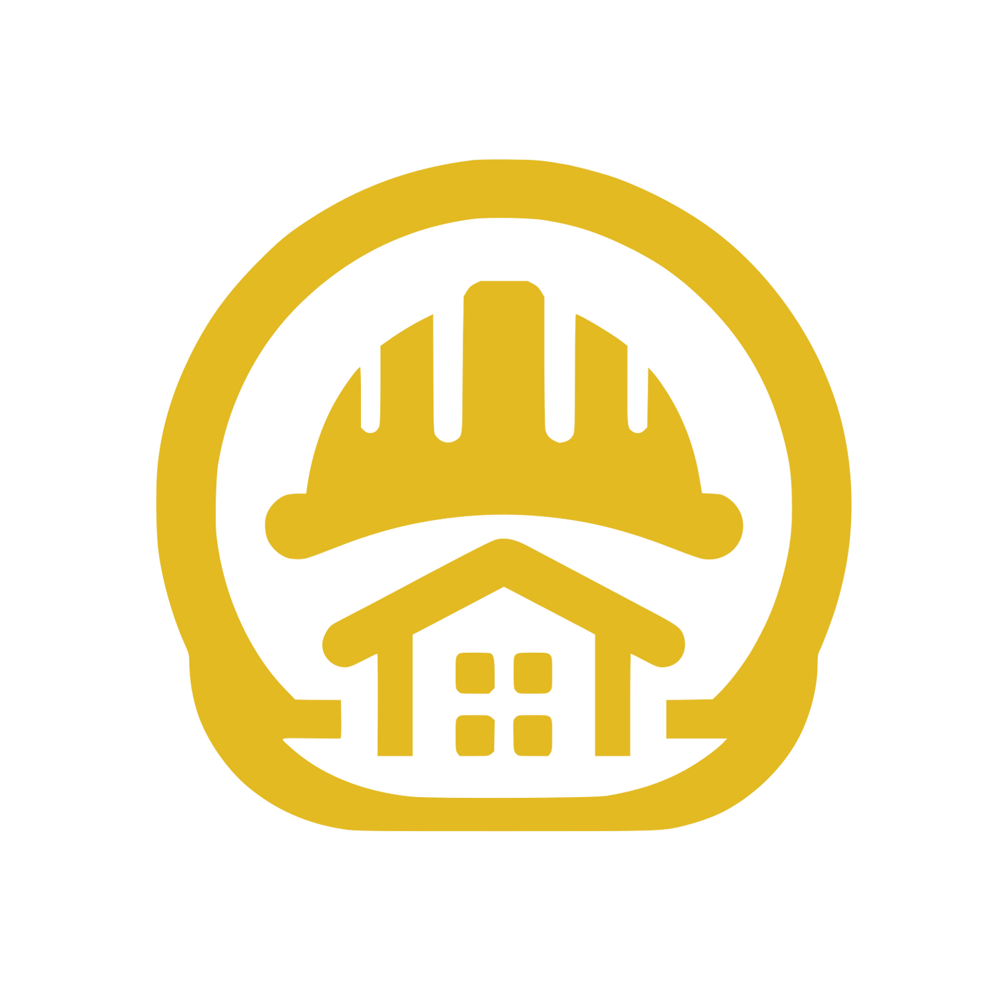 Construction and Home Circle #E3BA22