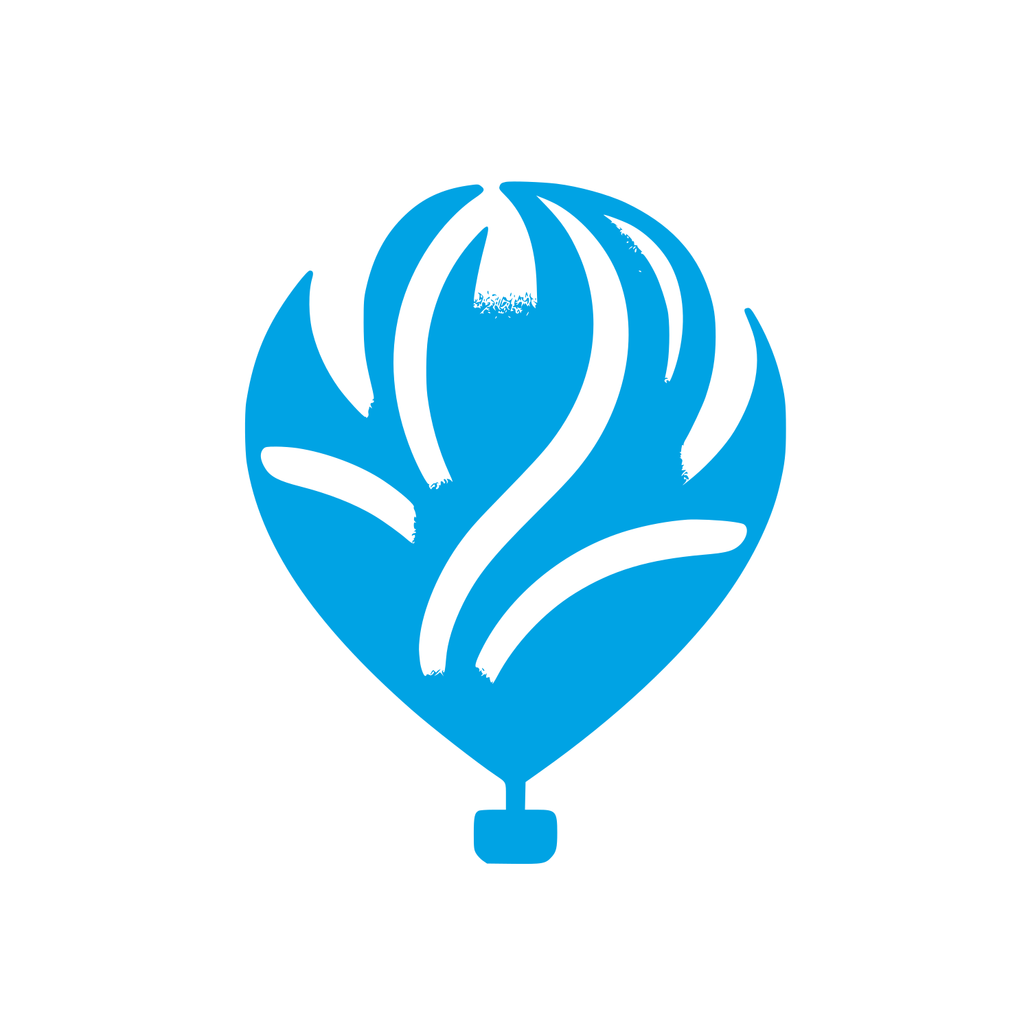 Balloon Flower Logo #00a3e4