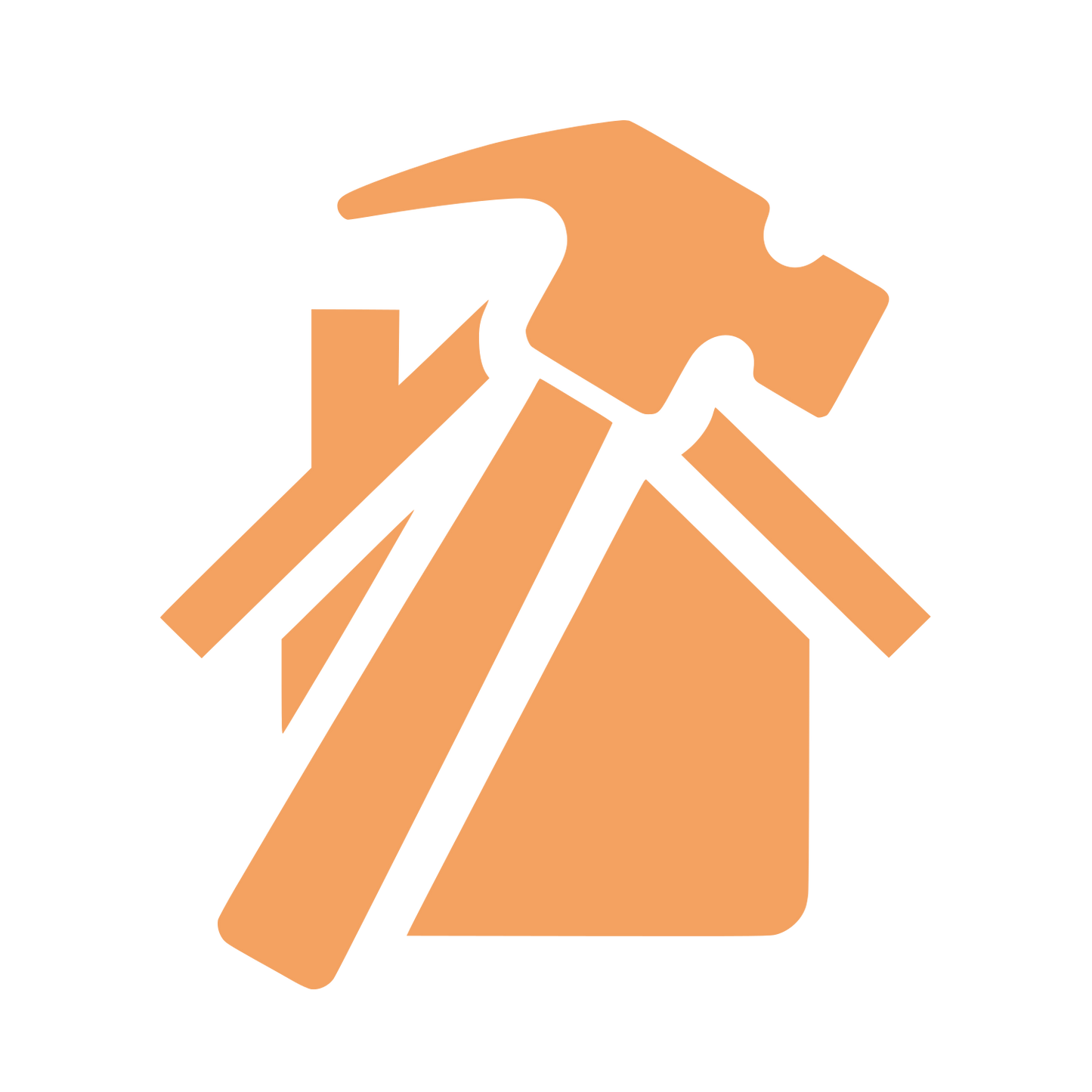Hammer House Logo #F4A261