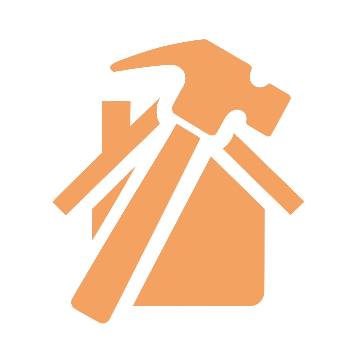 Hammer House Logo #F4A261
