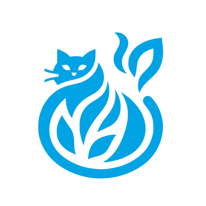 Cat Flames Logo #00a3e4