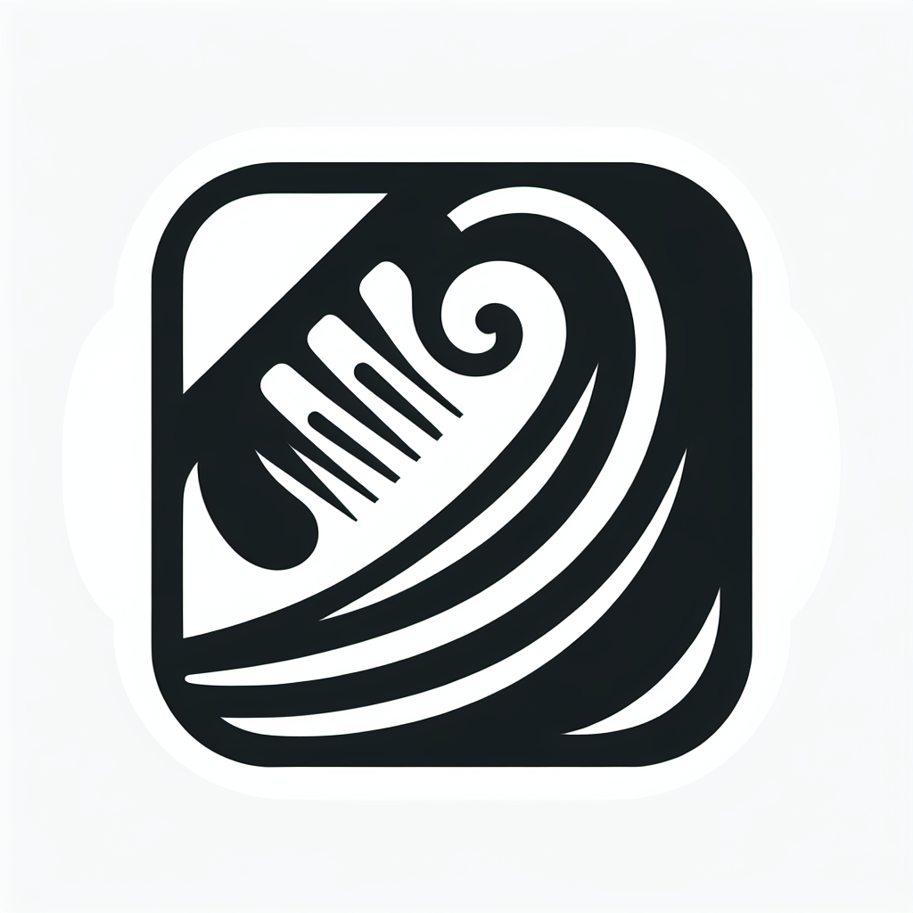 Beauty Wave in Square Logo