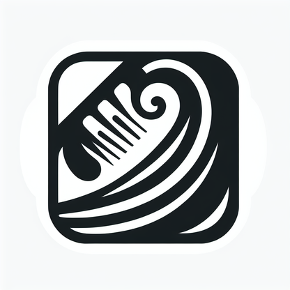 Beauty Wave in Square Logo