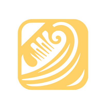 Beauty Wave in Square Logo #FFD166