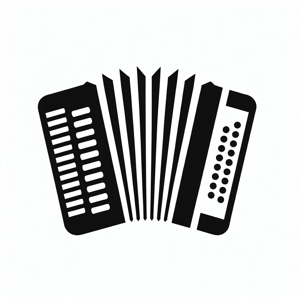 Accordion Musical Logo