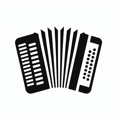 Accordion Musical Logo