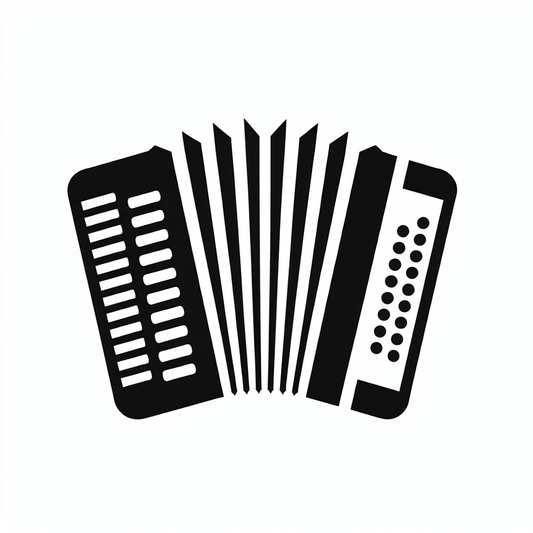 Accordion Musical Logo