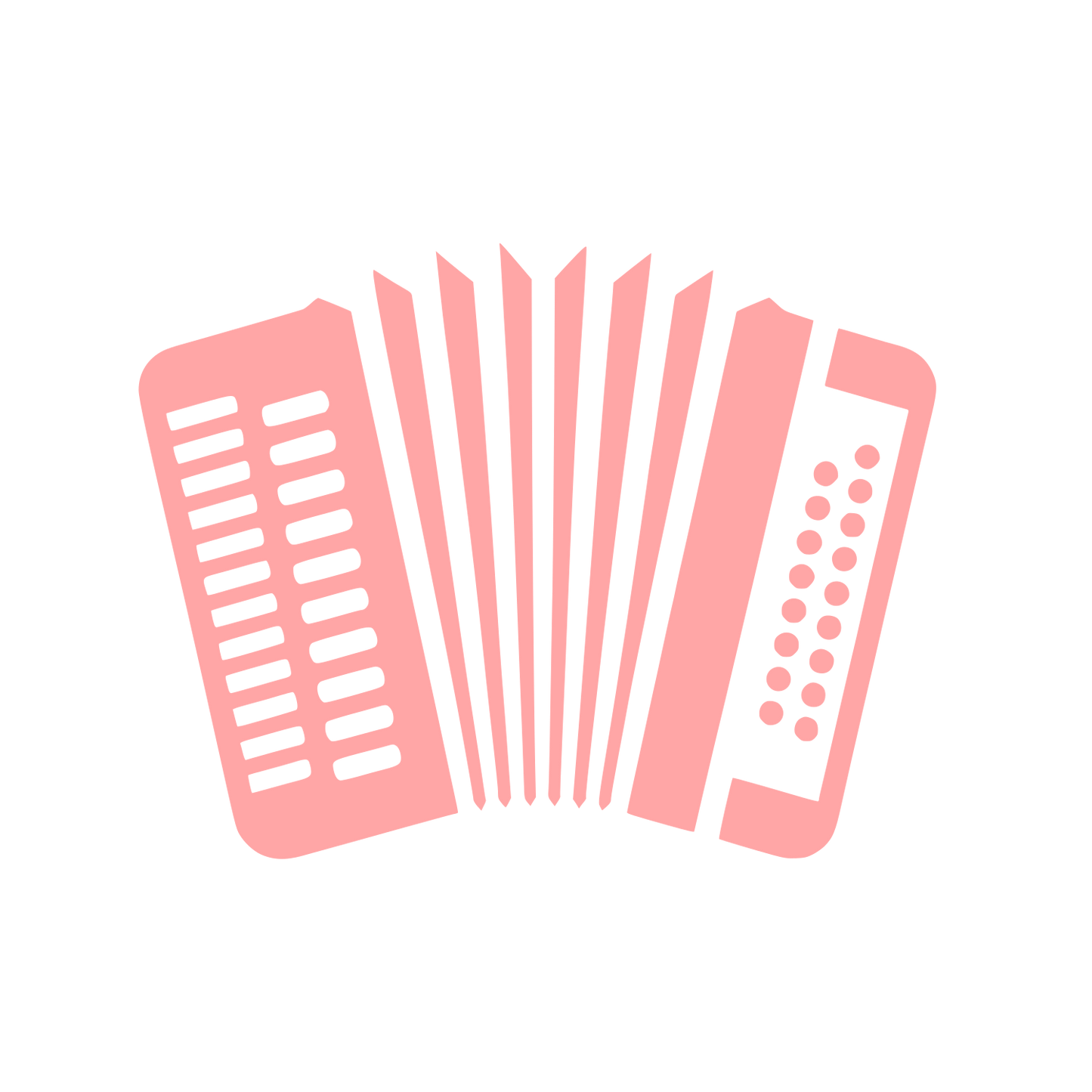 Accordion Musical Logo #ffa6a6