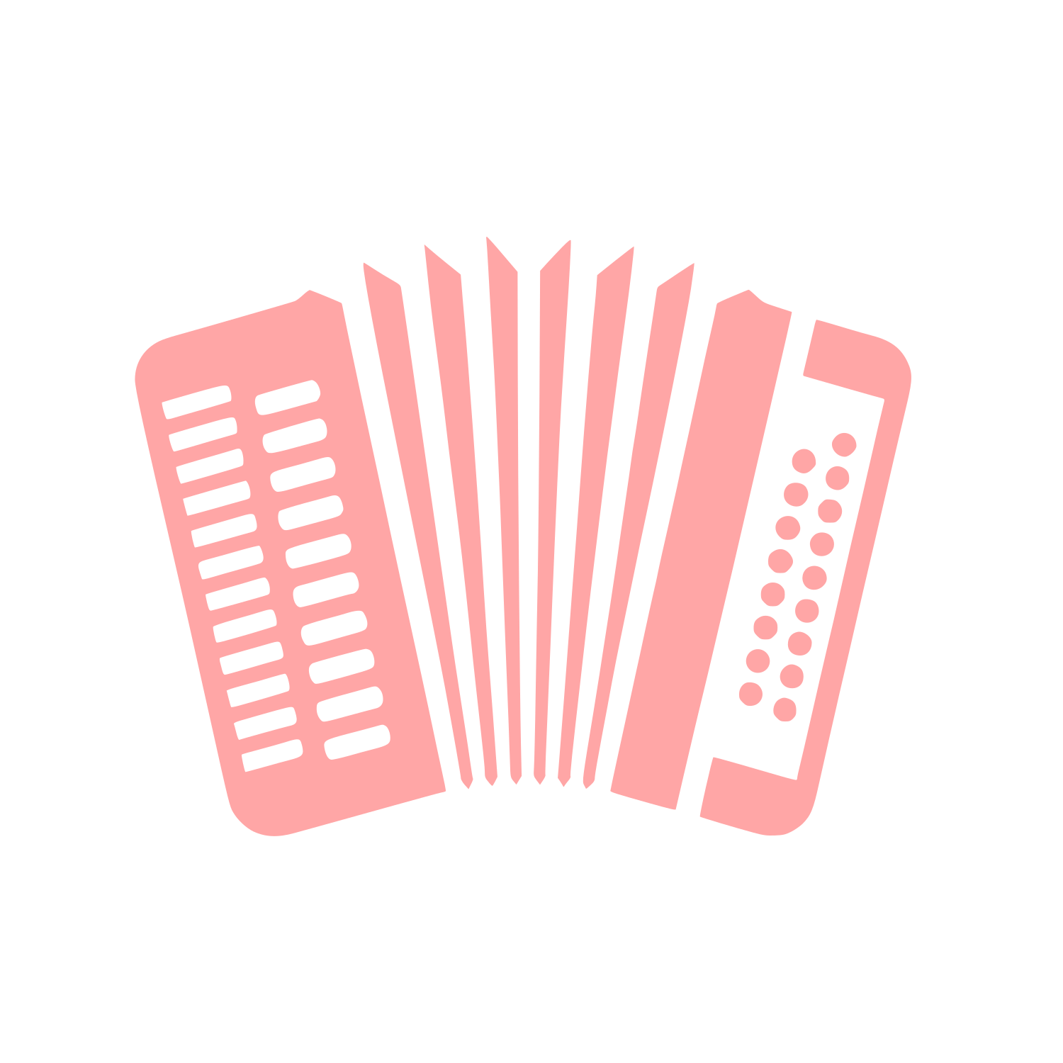Accordion Musical Logo #ffa6a6