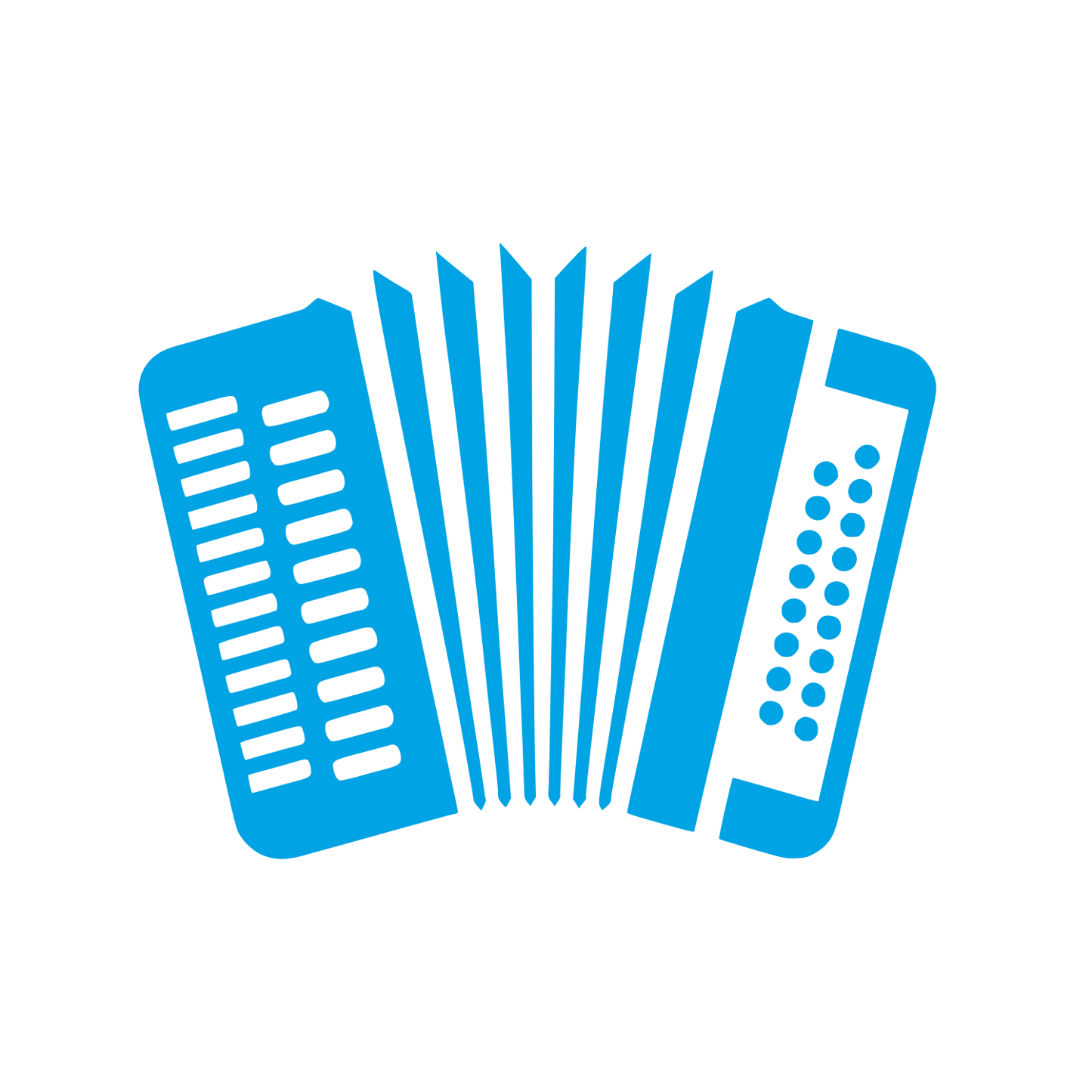 Accordion Musical Logo #00a3e4