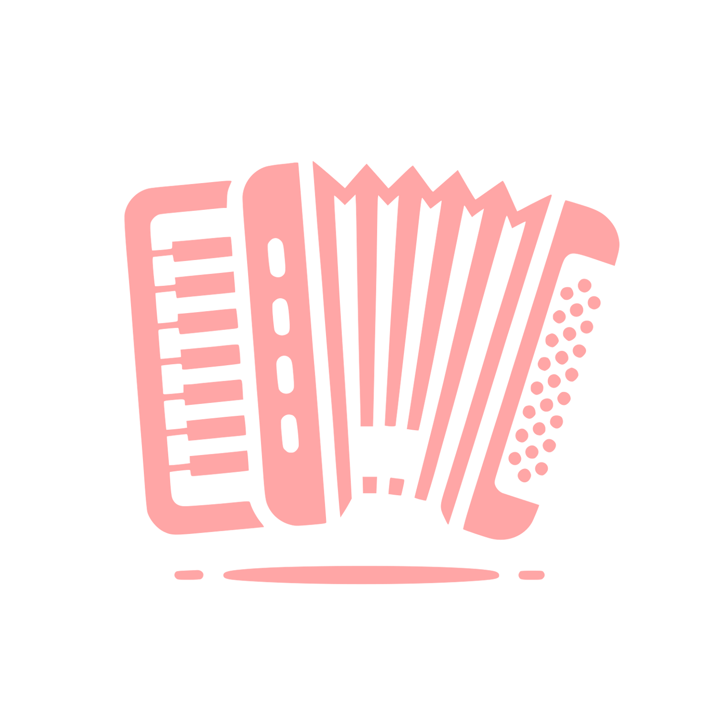 Accordion Music Logo #ffa6a6
