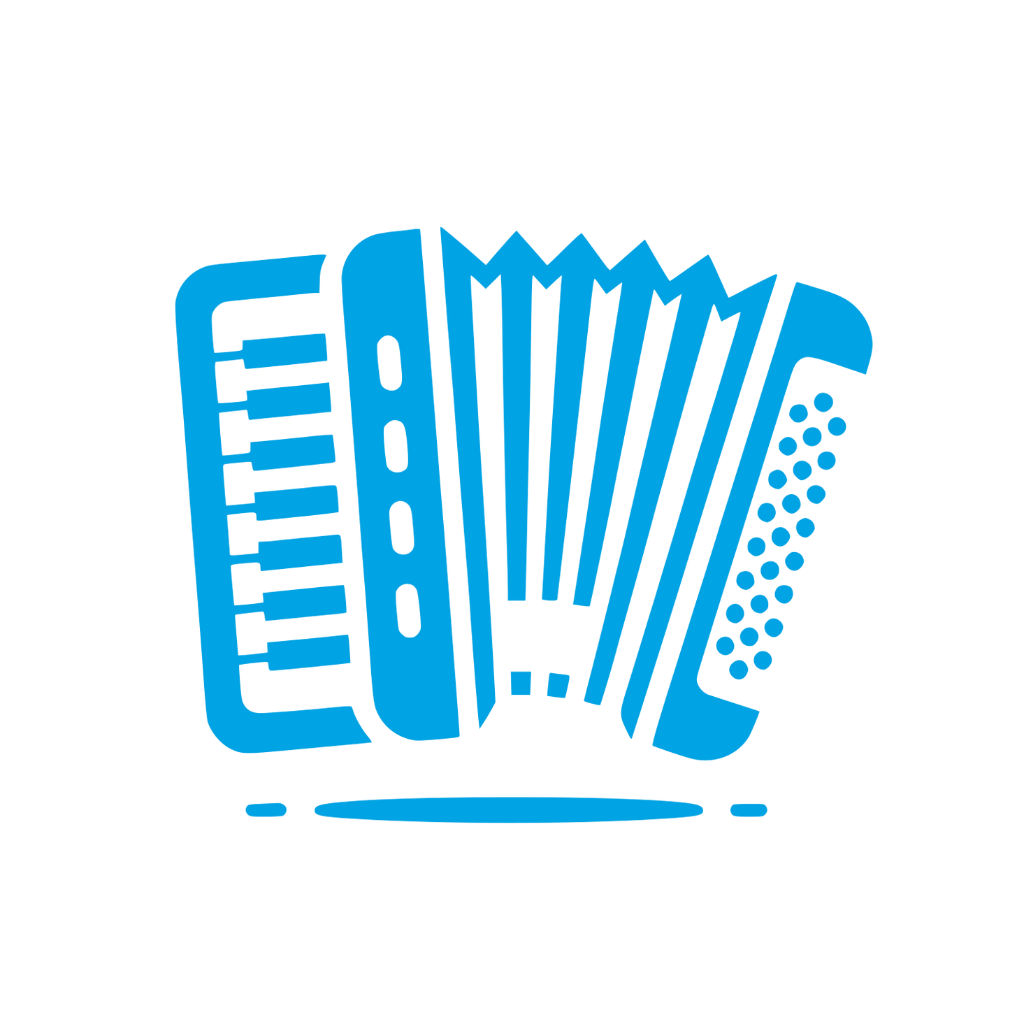 Accordion Music Logo #00a3e4