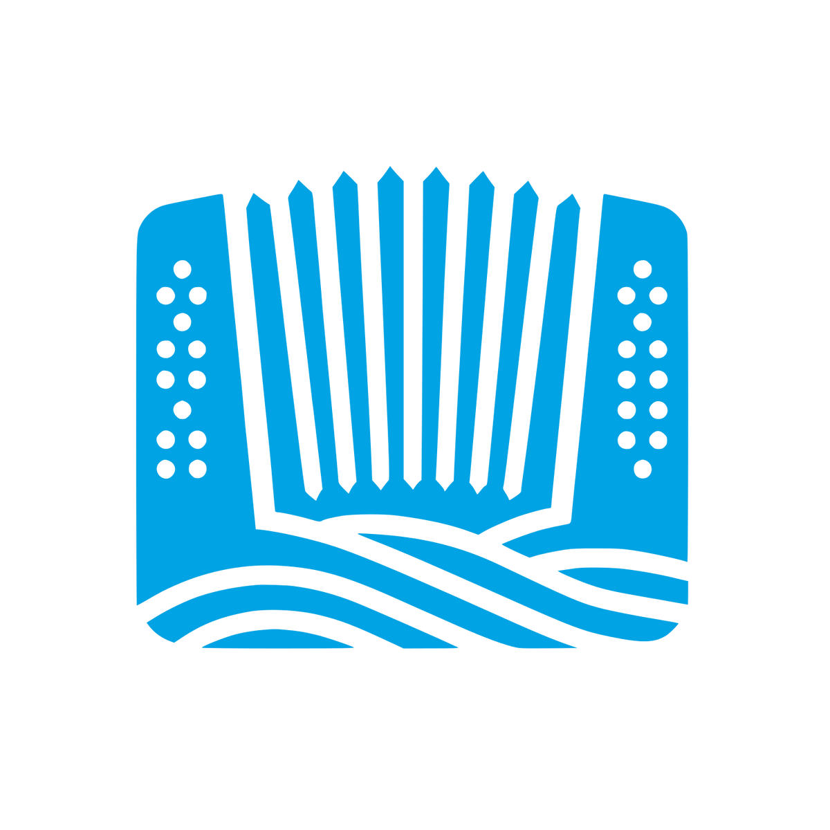 Music Instrument Logo #00a3e4