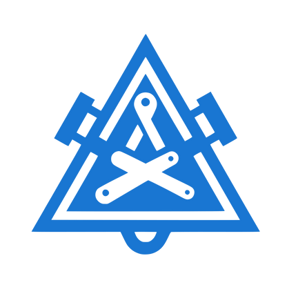 Triangle and Tools Logo #1976D2