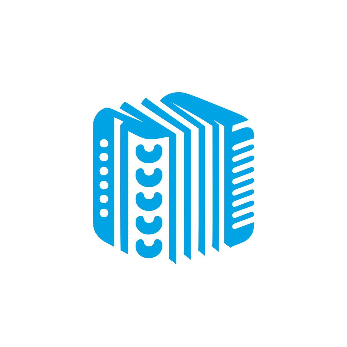 Logo with Unique Design #00a3e4