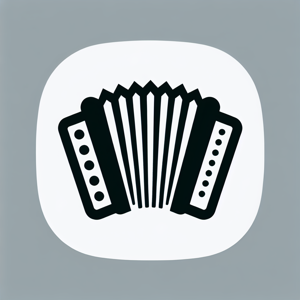 Accordion Musical Logo
