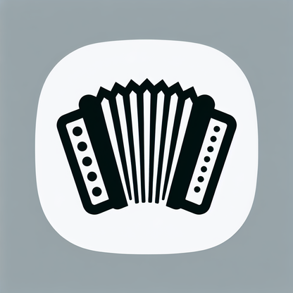 Accordion Musical Logo