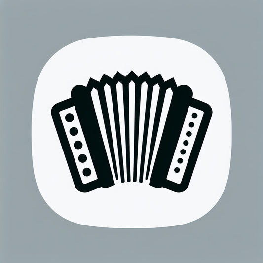 Accordion Musical Logo