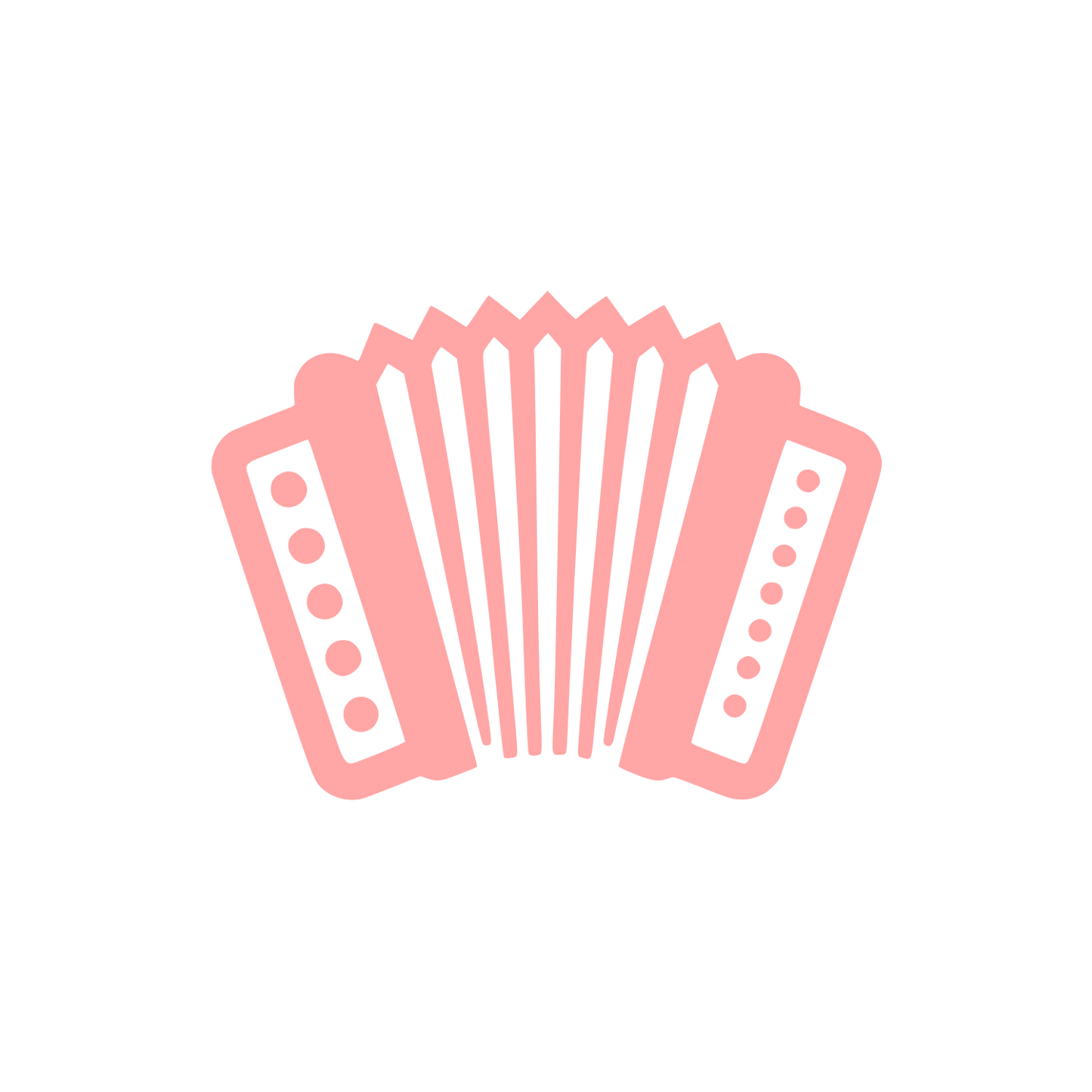 Accordion Musical Logo #ffa6a6