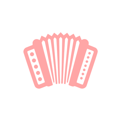 Accordion Musical Logo #ffa6a6