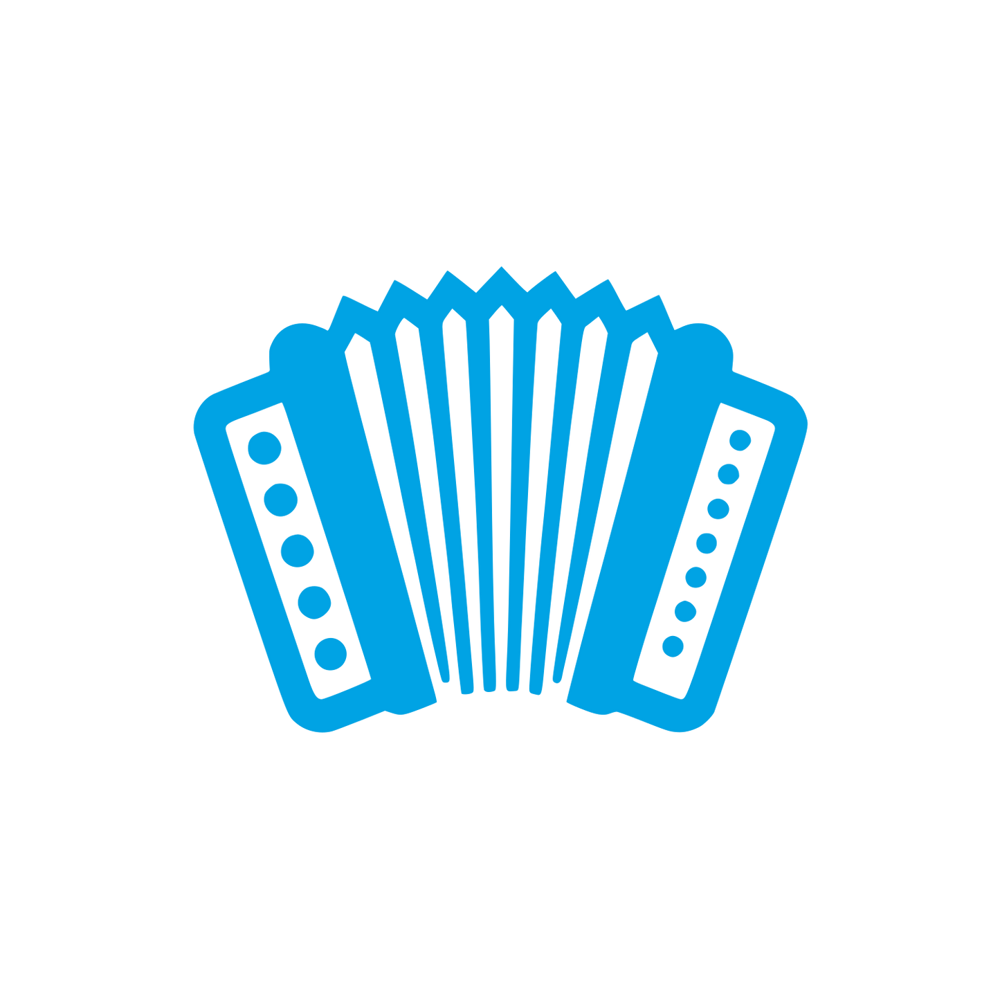Accordion Musical Logo #00a3e4
