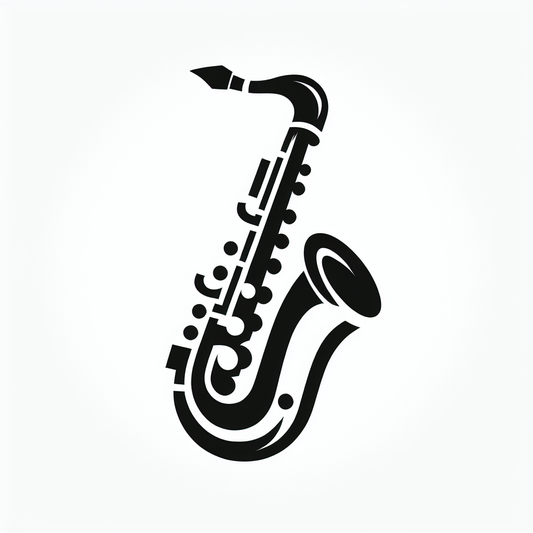 Saxophone Music Logo