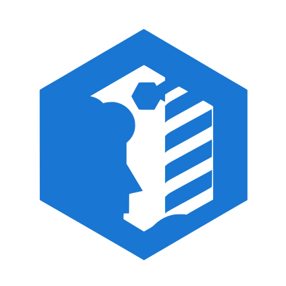 Hexagonal Person Icon #1976D2