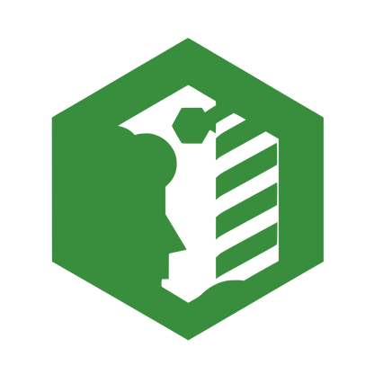 Hexagonal Person Icon #388E3C