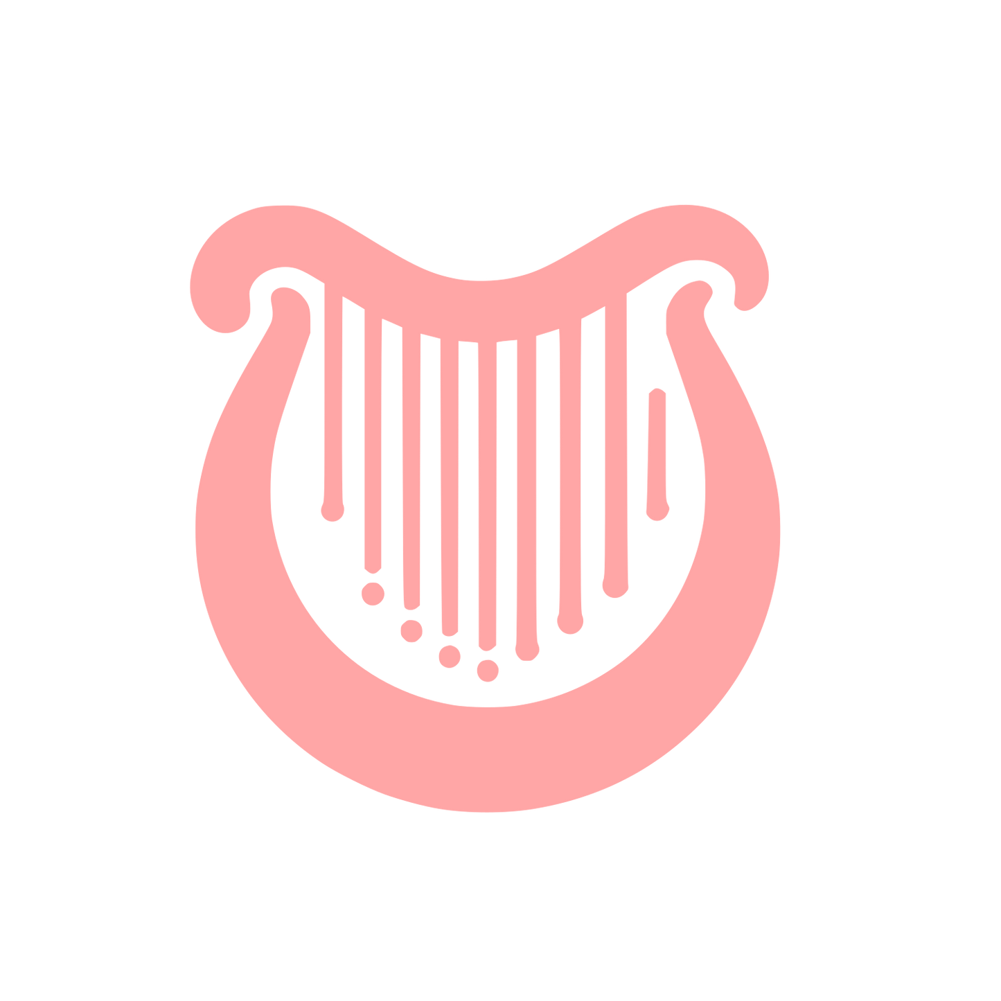 Music Logo Design #ffa6a6
