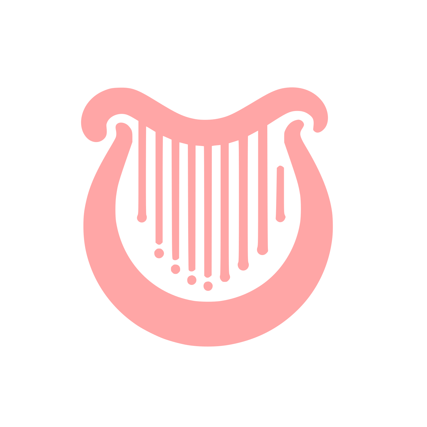Music Logo Design #ffa6a6