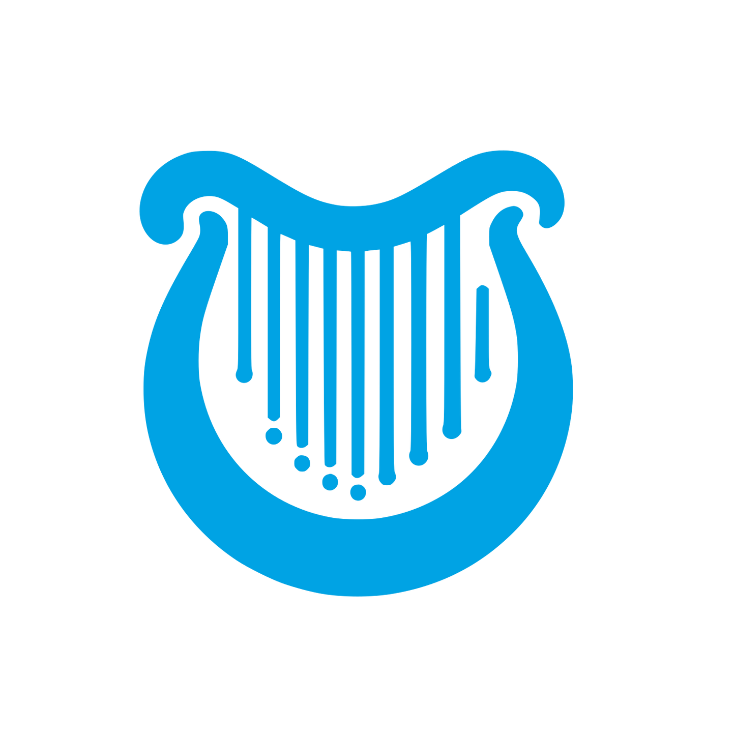 Music Logo Design #00a3e4