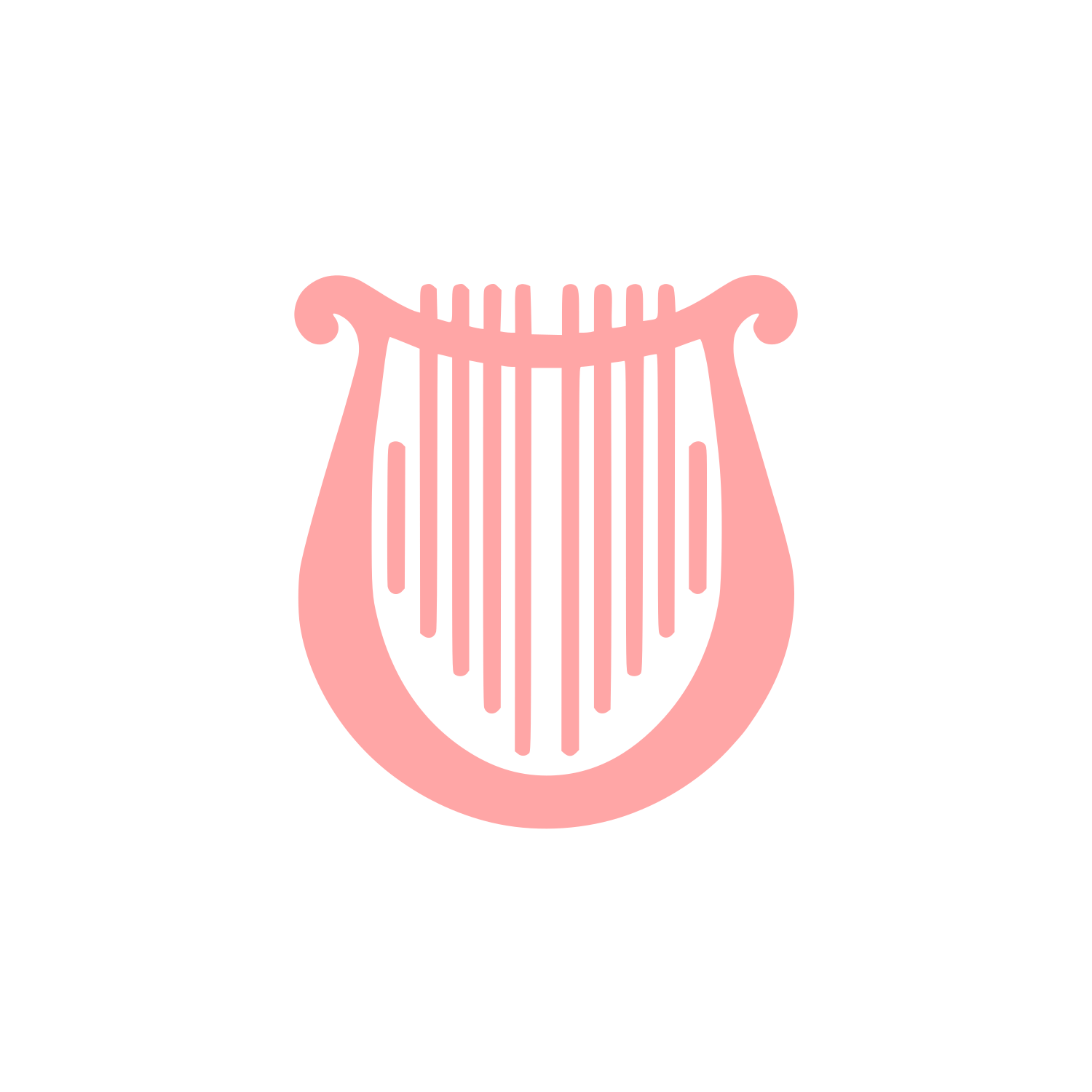 Musical Logo Design #ffa6a6