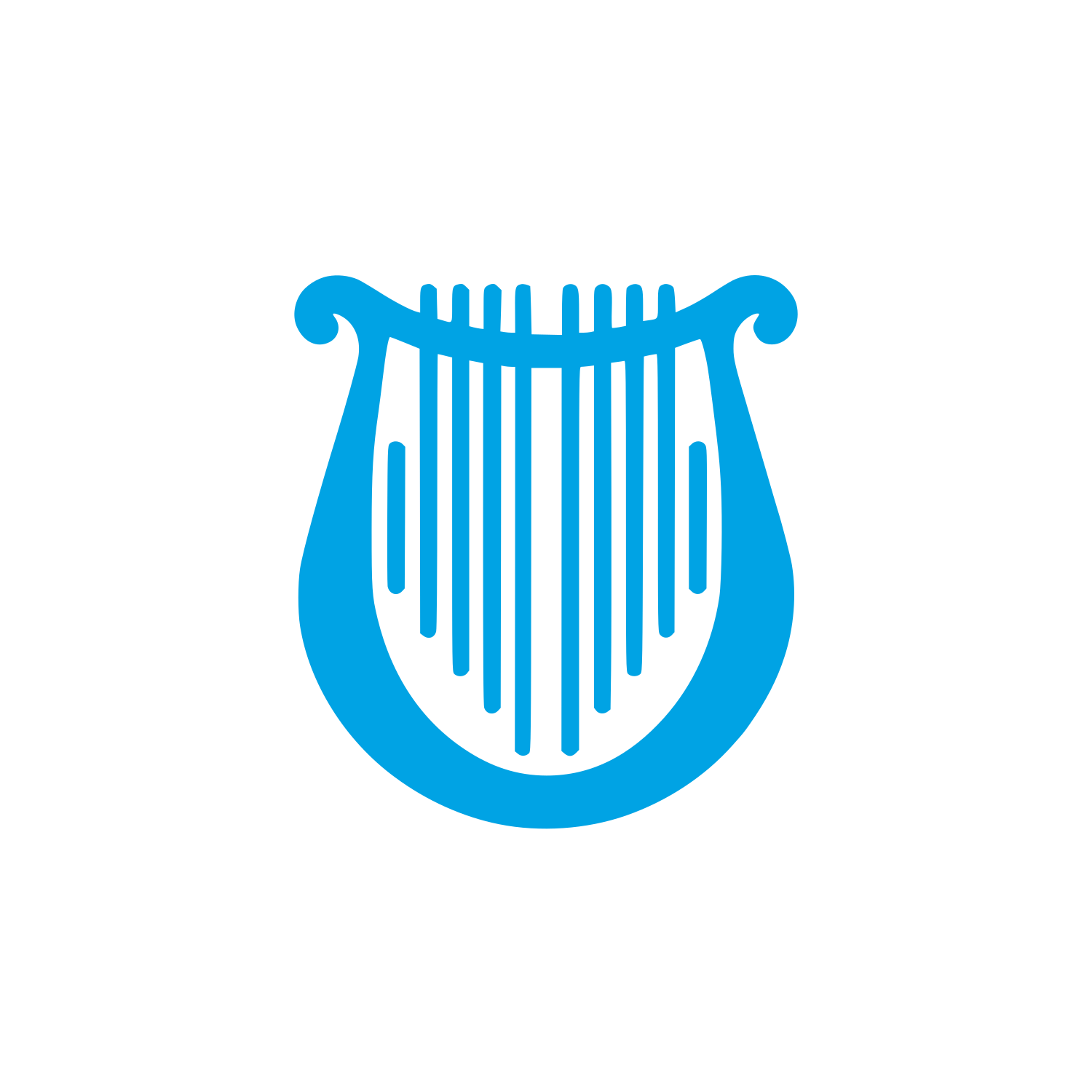 Musical Logo Design #00a3e4