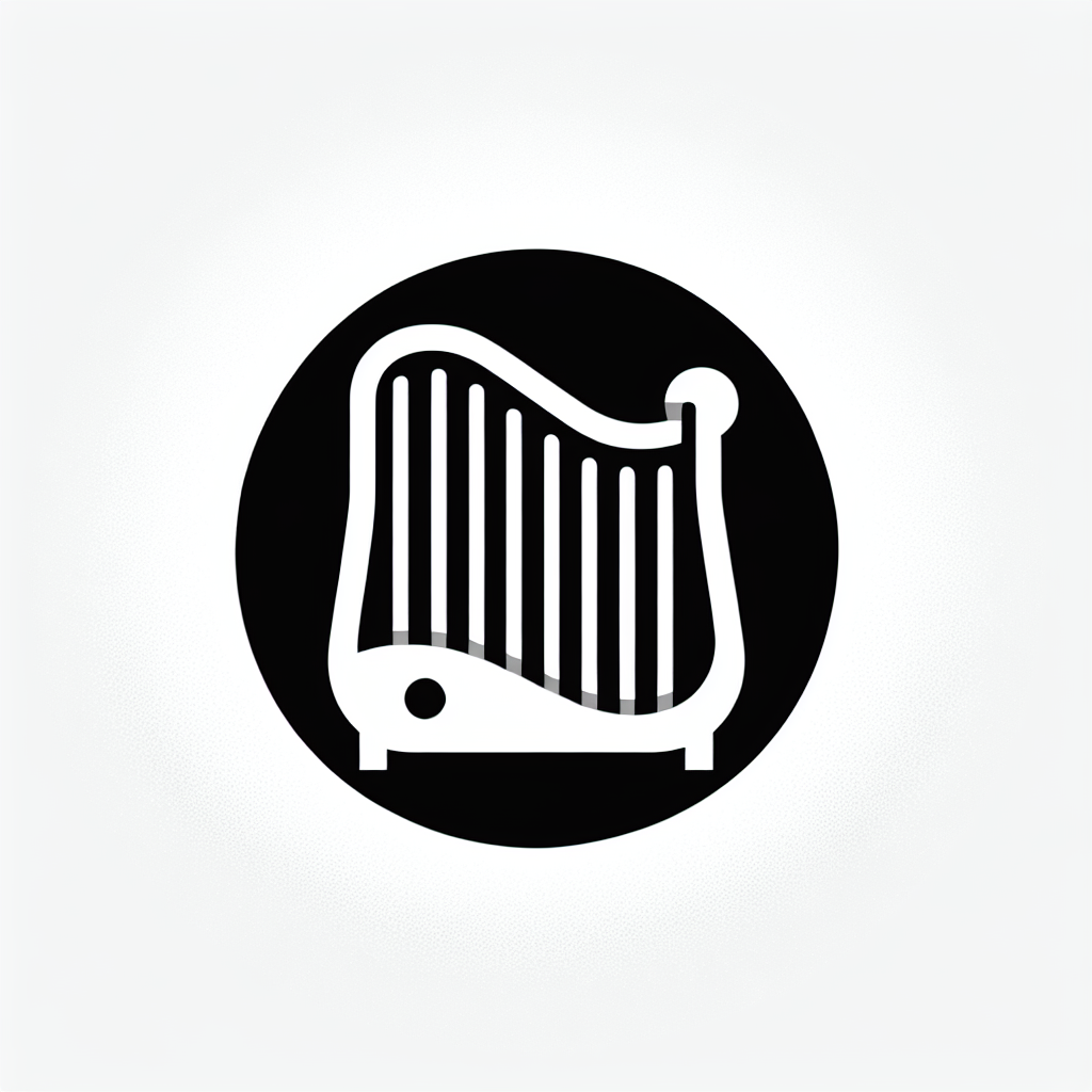 Logo with Harp Design