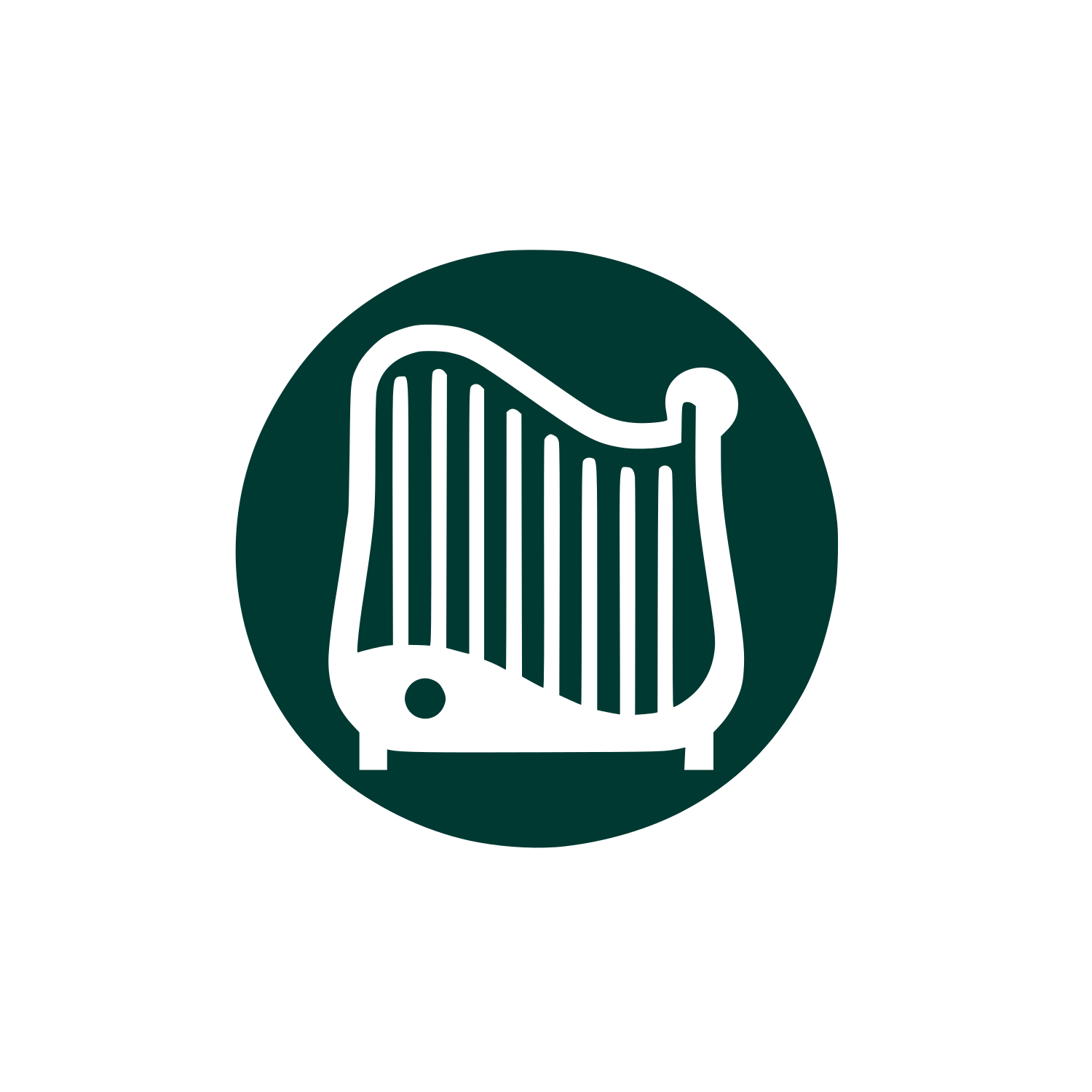 Logo with Harp Design #003932
