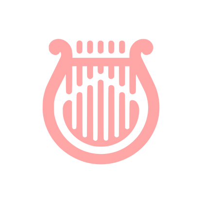 Lyre Music Logo #ffa6a6