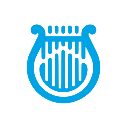 Lyre Music Logo #00a3e4