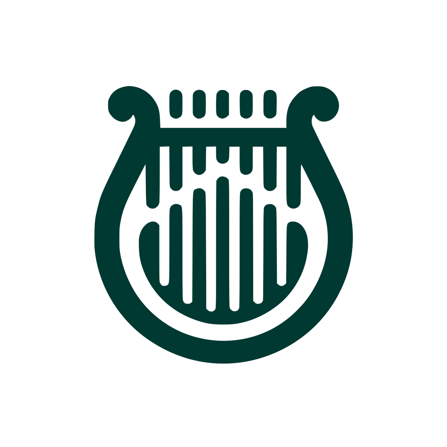 Lyre Music Logo #003932
