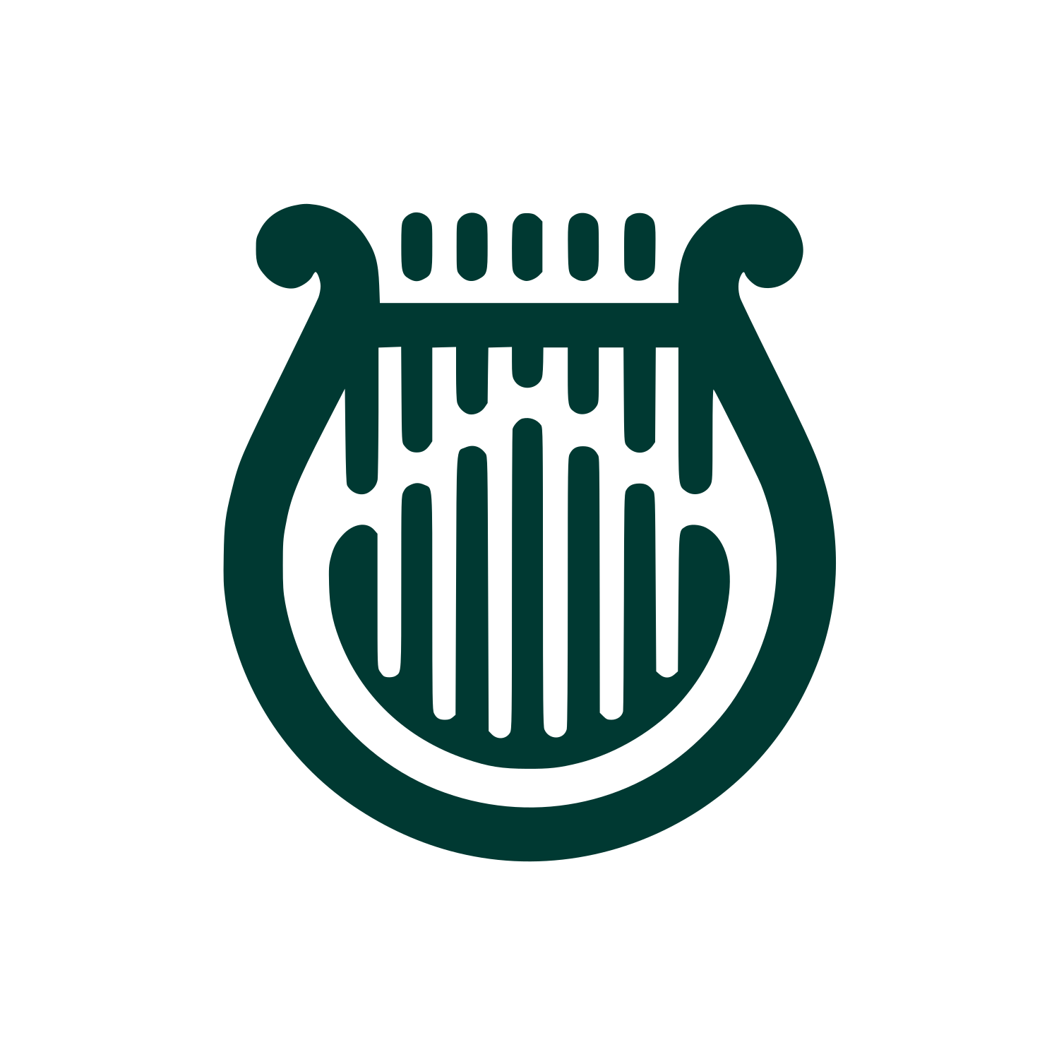 Lyre Music Logo #003932