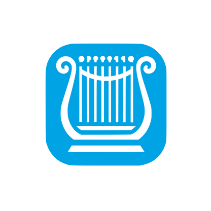 Musical Harp Logo #00a3e4