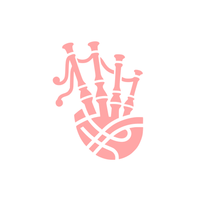 Bagpipe Music Logo #ffa6a6