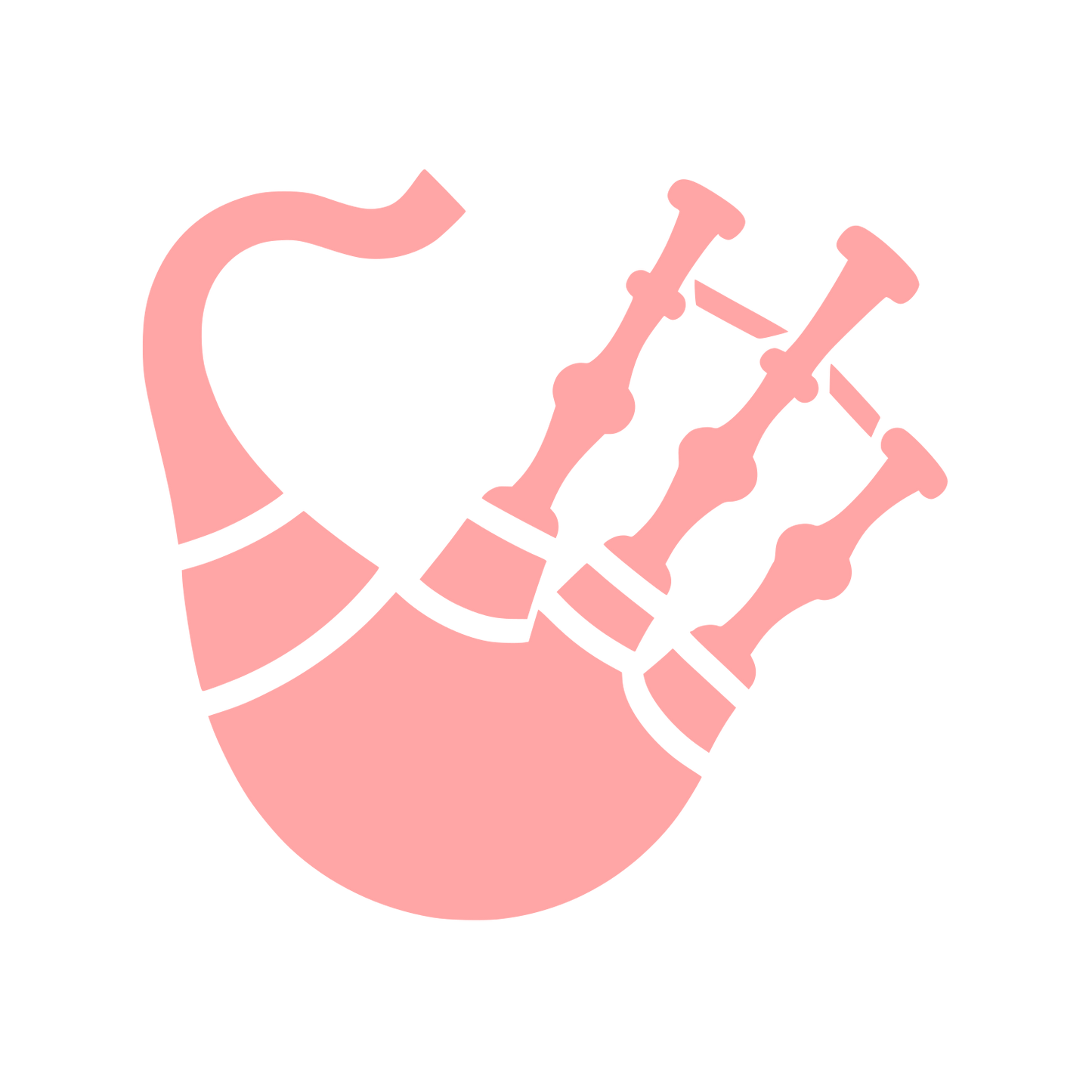 Logo of Bagpipe Design #ffa6a6
