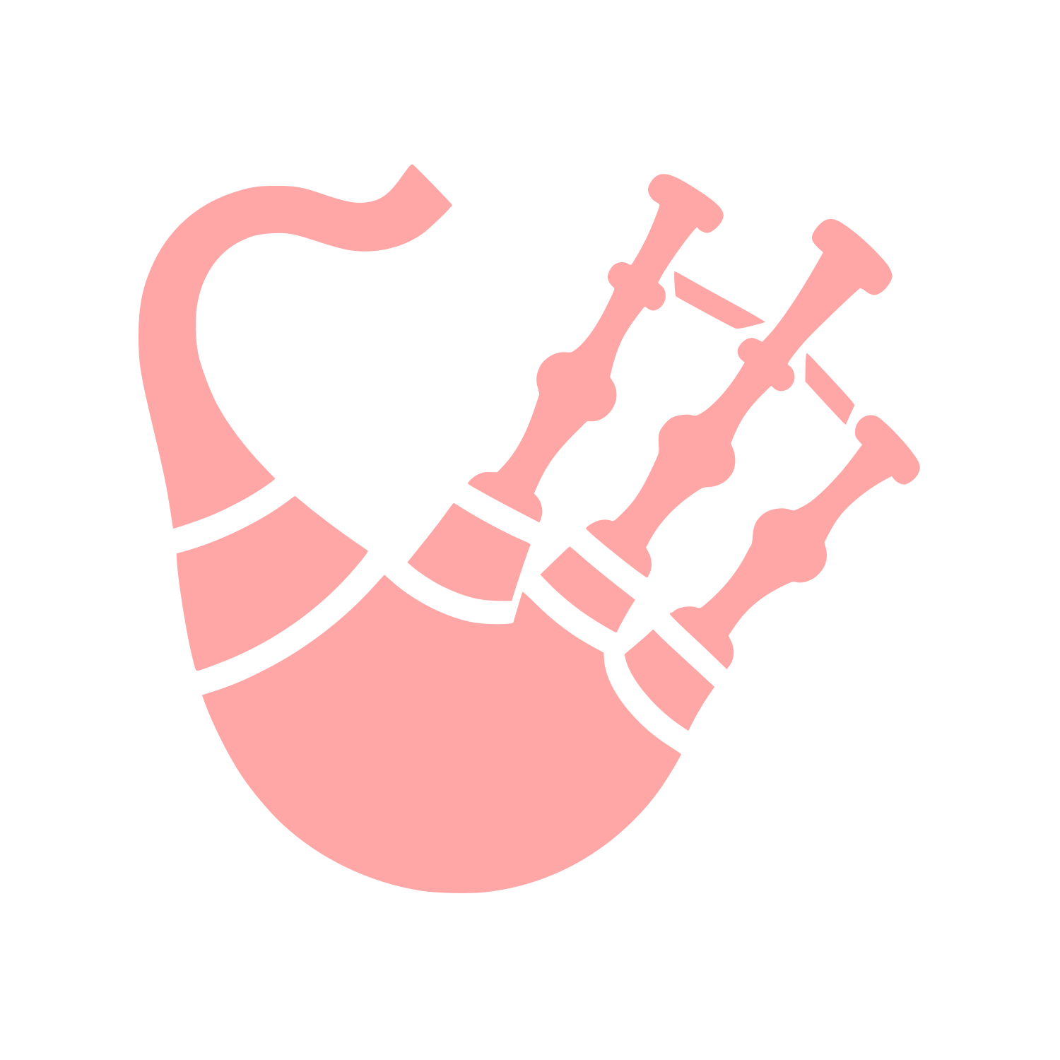 Logo of Bagpipe Design #ffa6a6