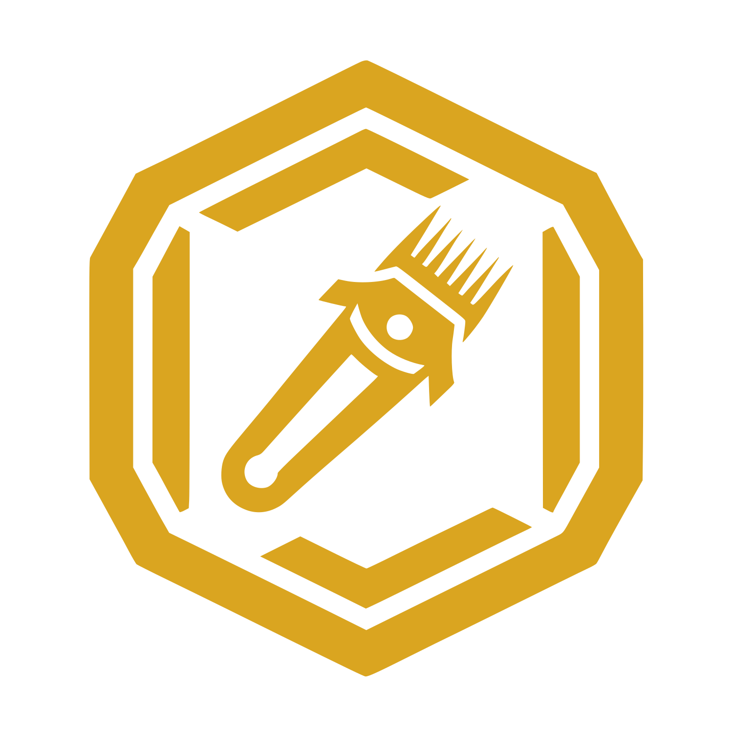 Hair Trimmer Icon #DAA520