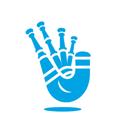 Robot Hand Logo #00a3e4