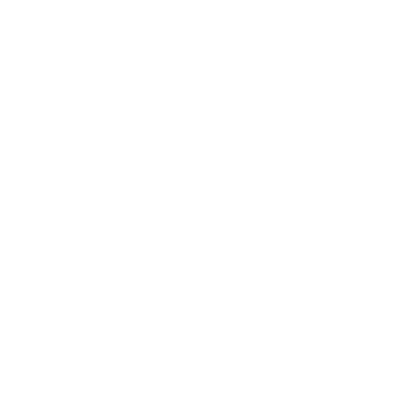 Robot Hand Logo #ffffff