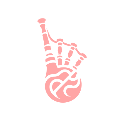 Bagpipe Musical Logo #ffa6a6