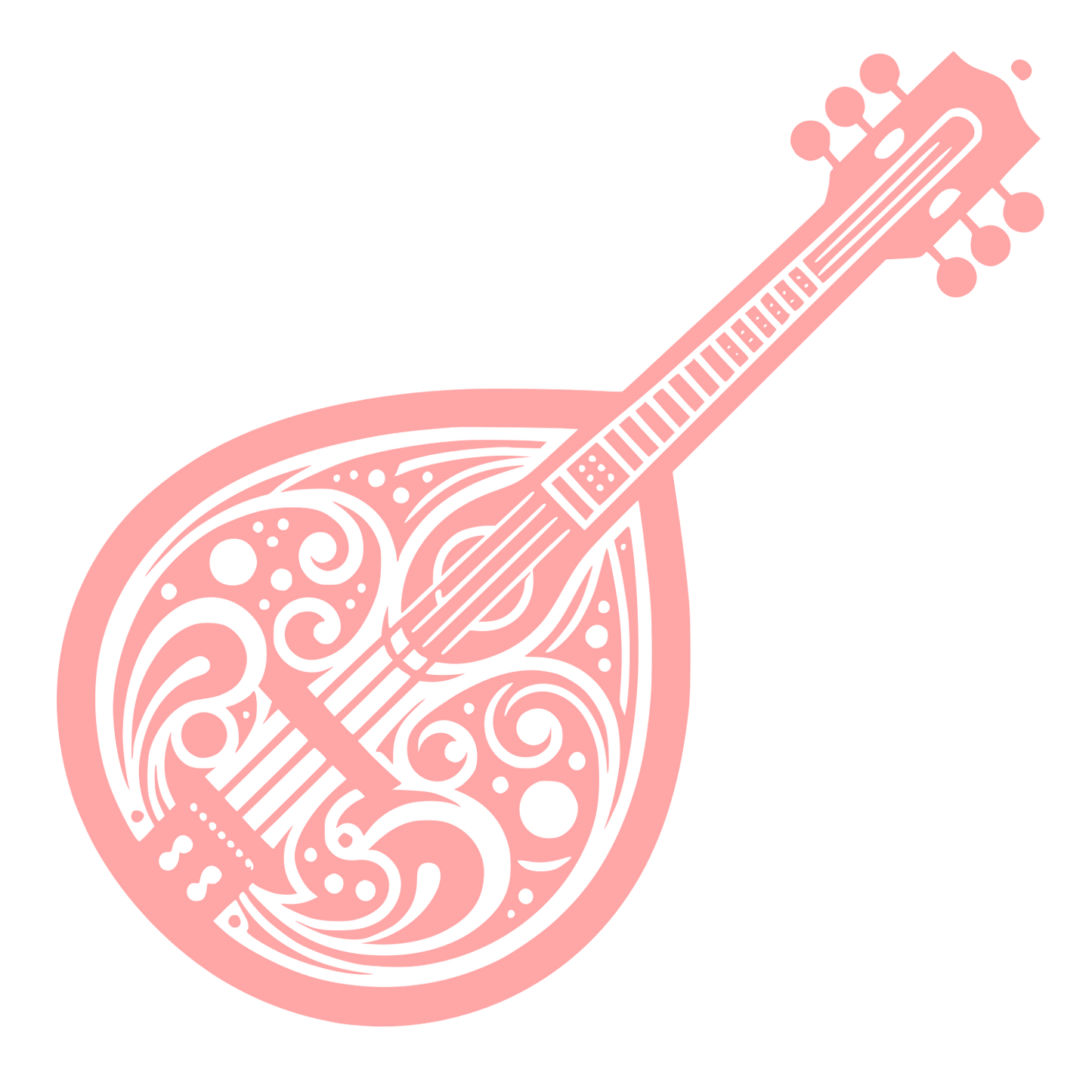 Guitar Logo Design #ffa6a6