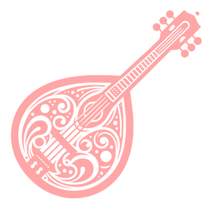 Guitar Logo Design #ffa6a6